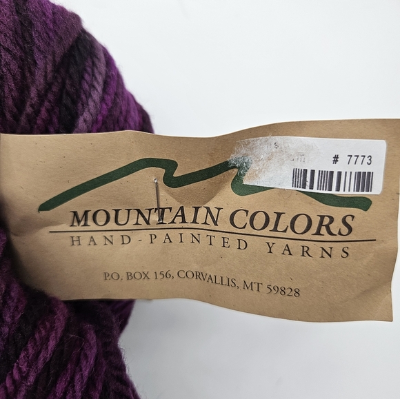 4- 100g Skeins Moubtain Colors Bulky weight Harmony Plum  100%wool yarn. - Picture 3 of 4